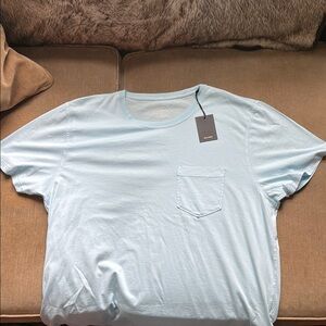Billy Reid Blue Short Sleeve Tee Casual Comfort